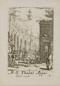 Martyrdom of Saint Thaddeus, plate twelve from The Martyrdoms of the Apostles by Jacques Callot