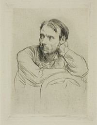 Portrait of Renoir by Marcellin Gilbert Desboutin