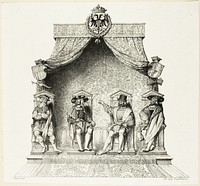 The Four Magistrates of Besançon by Jean Auguste Dominique Ingres