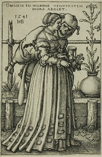 The Lady and Death by Hans Sebald Beham