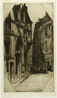 Hôtel de Sens, plate three from the Paris Set by David Young Cameron