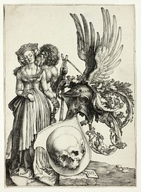 Coat of Arms with a Skull by Albrecht Dürer