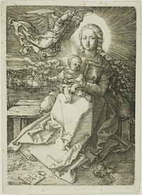 Madonna Crowned by One Angel by Albrecht Dürer