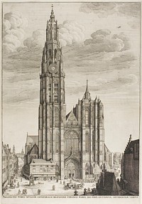 Antwerp Catherdral by Wenceslaus Hollar