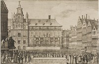 Proclamation of the Treaty of Münster by Wenceslaus Hollar