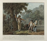 The Fugitive Slave, plate 2 from Paul et Virginie by Charles Melchior Descourtis