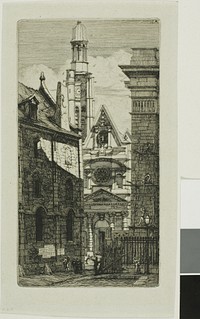 Church of St. Etienne du Mont, Paris by Charles Meryon