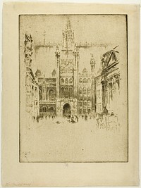 The Guild Hall by Joseph Pennell