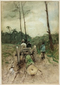 The Forester's Cart by Anton Mauve