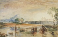 Sunset and Moonrise by Joseph Mallord William Turner