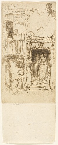 Doorway, Stables - Loches by James McNeill Whistler