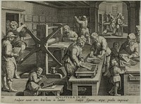 The Invention of Copper Engraving by Theodoor Galle