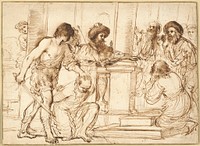Damon and Pythias by Guercino