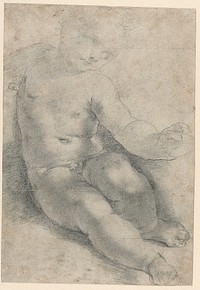 Study for the Christ Child in the Madonna of S. Simone (recto); Study of a Landscape (verso) by Federico Barocci
