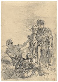 Hamlet and the Gravediggers by Eugène Delacroix
