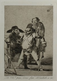 You understand? ... well, as I say... eh! Look out! otherwise..., plate 76, from Los Caprichos by Francisco José de Goya y Lucientes