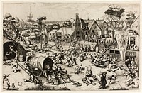 The Kermis of Saint George by Johannes van Doetecum, the elder