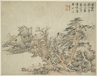 Landscape in the Style of Ancient Masters: after Wang Meng (c. 1308-1385) by Lan Ying