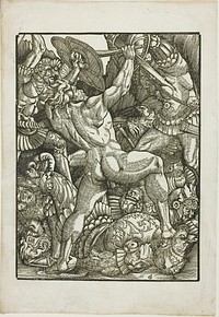 Hercules and the Giants, from Scenes from the Life of Hercules by Gabriel Salmon