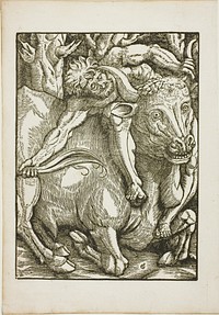 The Labors of Hercules: Hercules Capture of the Cretan Bull by Gabriel Salmon