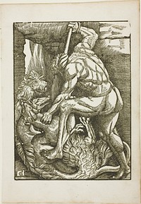 The Labors of Hercules: Bringing Cerberus from the Lower World by Gabriel Salmon