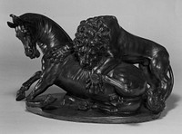 Lion Attacking a Stallion by Antonio Susini