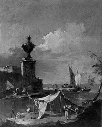 Capriccio: The Lagoon by Francesco Guardi