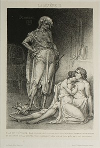 Plate Two from Misery by Charles Rambert