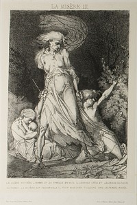 Plate Three from Misery by Charles Rambert