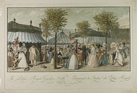 The Palais Royal Garden Walk by Louis Lecoeur