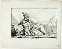 Sultane Blanche, plate 25 from Caravanne du Sultan à la Mecque by Joseph Marie Vien, I