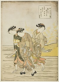 The Jewel River at Ide (Ide no Tamagawa), from an untitled series of Six Jewel Rivers by Suzuki Harunobu