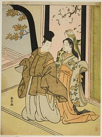 Courtier and Lady by Suzuki Harunobu