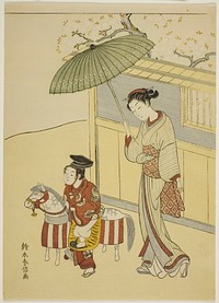 The Hobby Horse by Suzuki Harunobu