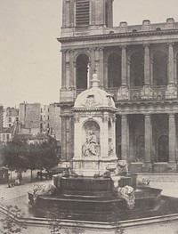 Fountain at St. Sulpice by Charles Marville