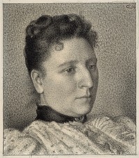 Portrait of Anna Boch by Georges Lemmen