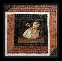 Mosaic Floor Panel Depicting a Sack by Ancient Roman