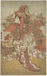 The Lion Dance by Suzuki Harunobu