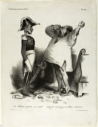 “- Sire! Lisbon has been captured. - aaaah!!... and I dreamt that I had fought courageously!,” plate 304 by Honoré-Victorin Daumier