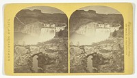 Shoshone Falls, Snake River, Idaho. Gorge and natural bridge, in the fore-ground, No. 50 from the series "Geographical Explorations and Surveys West of the 100th Meridian" by Timothy O'Sullivan