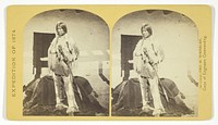 Shee-zah-nan-tan, Jicarilla Apache Brave in characteristic Costume, Northern New Mexico, No. 42 from the series "Geographical Explorations and Surveys West of the 100th Meridian" by Timothy O'Sullivan