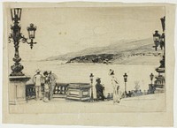 Study for The Terrace, Monte Carlo by Theodore Roussel