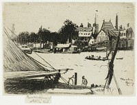 Battersea from Chelsea by Theodore Roussel
