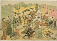 The Ceremonial Sake (Konrei sakazuki), the fourth sheet of the series "Marriage in Brocade Prints, the Carriage of the Virtuous Woman (Konrei nishiki misao-guruma)" by Suzuki Harunobu