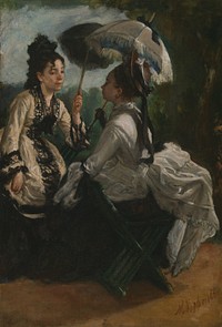 The Conversation by Marcellin Gilbert Desboutin