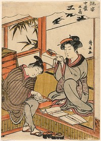 The Artisan (Ko) from the series "Beauties Illustrating the Four Social Classes (Adesugata shi no ko sho)" by Torii Kiyonaga
