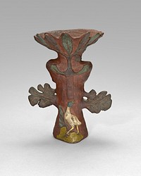 Vase in the Form of a Tropical Plant with Bird and Deity by Paul Gauguin