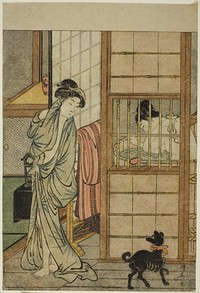 Woman After a Bath, from "Comparison of Alluring Beauties (Irokurabe enpu sugata)" by Torii Kiyonaga