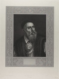 Portrait of Titian by Johann August Eduard Mandel