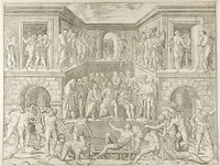 Martyrdom of Saint Lawrence by Marcantonio Raimondi